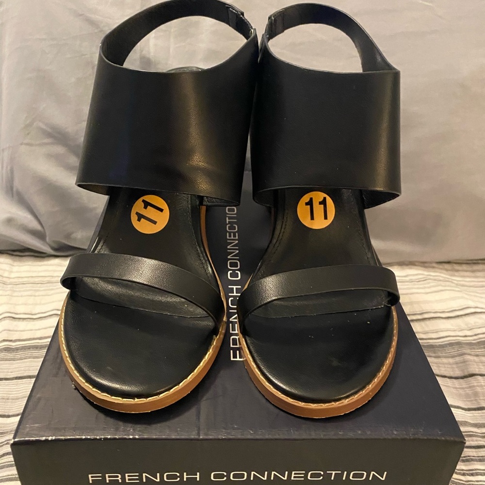 French Connection Black Sandals